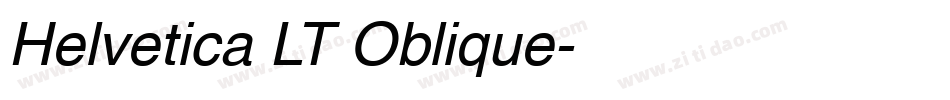 Helvetica LT Oblique字体转换